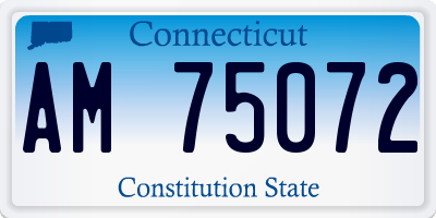 CT license plate AM75072