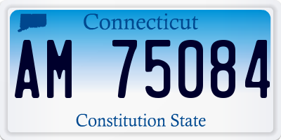 CT license plate AM75084