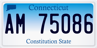 CT license plate AM75086