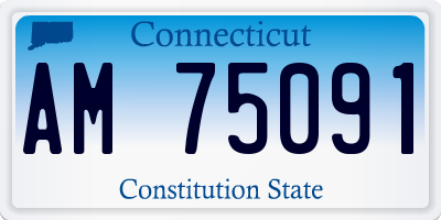 CT license plate AM75091