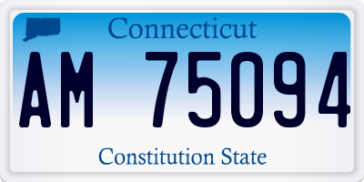 CT license plate AM75094