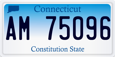 CT license plate AM75096
