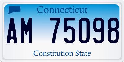 CT license plate AM75098