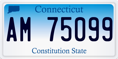 CT license plate AM75099