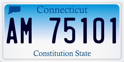CT license plate AM75101