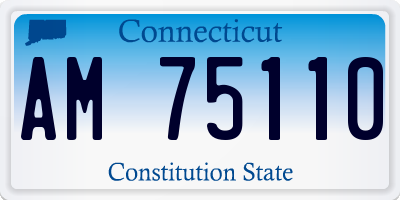 CT license plate AM75110
