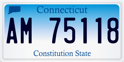 CT license plate AM75118