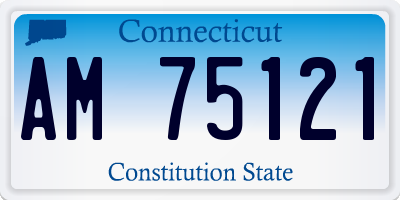 CT license plate AM75121