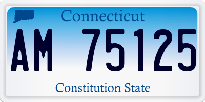 CT license plate AM75125
