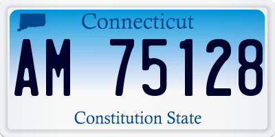CT license plate AM75128