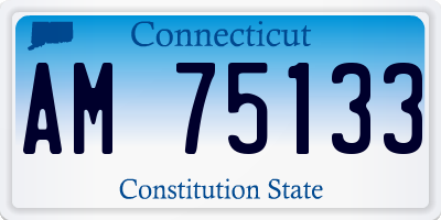CT license plate AM75133