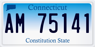 CT license plate AM75141