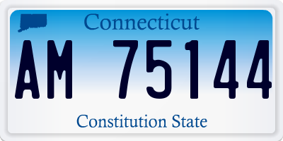 CT license plate AM75144