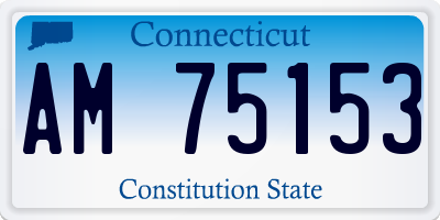 CT license plate AM75153