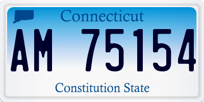 CT license plate AM75154