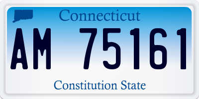 CT license plate AM75161