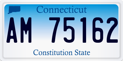 CT license plate AM75162