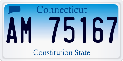 CT license plate AM75167