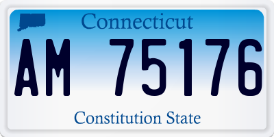 CT license plate AM75176