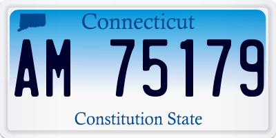 CT license plate AM75179