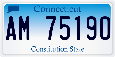 CT license plate AM75190