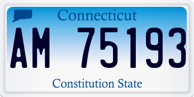 CT license plate AM75193