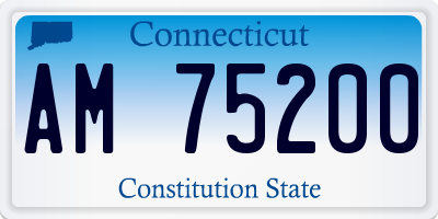 CT license plate AM75200