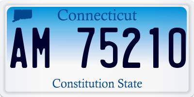 CT license plate AM75210