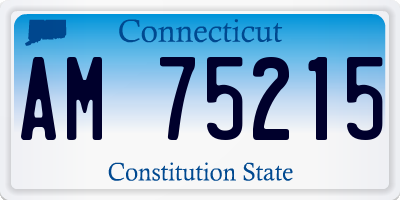 CT license plate AM75215