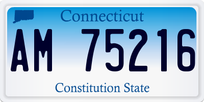 CT license plate AM75216