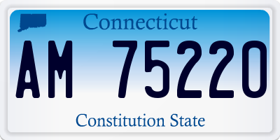 CT license plate AM75220