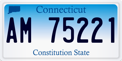 CT license plate AM75221