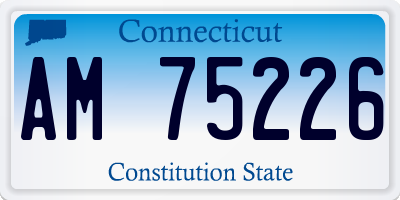 CT license plate AM75226