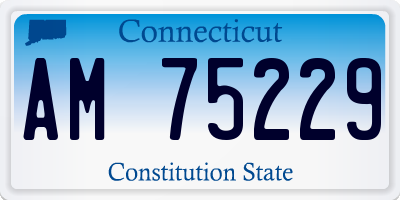 CT license plate AM75229