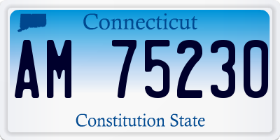 CT license plate AM75230