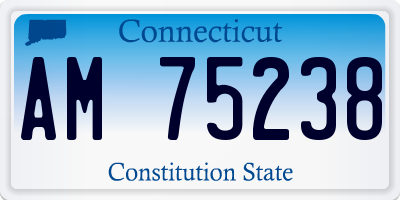 CT license plate AM75238