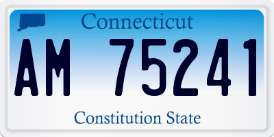 CT license plate AM75241