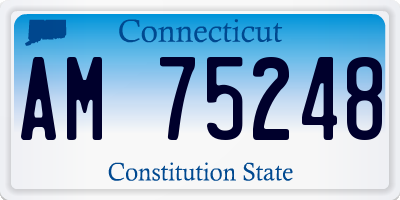 CT license plate AM75248