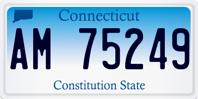 CT license plate AM75249