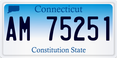 CT license plate AM75251