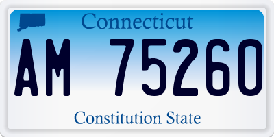 CT license plate AM75260