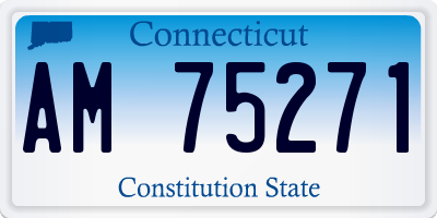 CT license plate AM75271