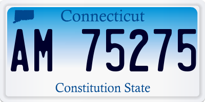 CT license plate AM75275