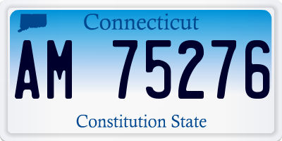 CT license plate AM75276