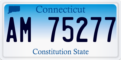 CT license plate AM75277