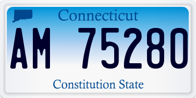 CT license plate AM75280