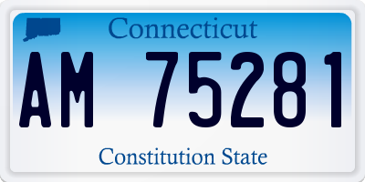 CT license plate AM75281