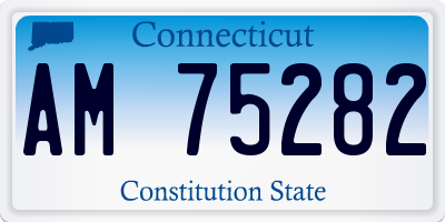 CT license plate AM75282