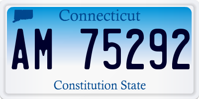 CT license plate AM75292