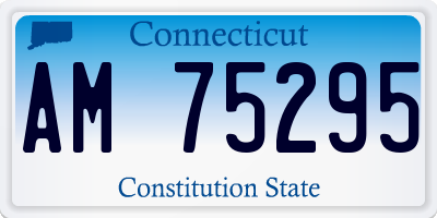 CT license plate AM75295